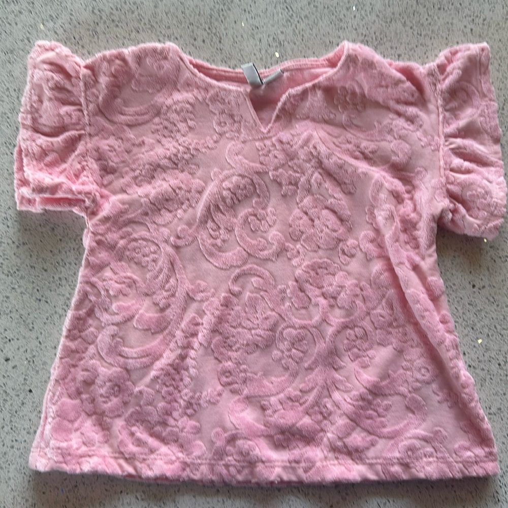 Janie and Jack baby girl, pink cover-up 6-12 Months